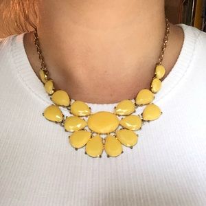 Yellow statement necklace